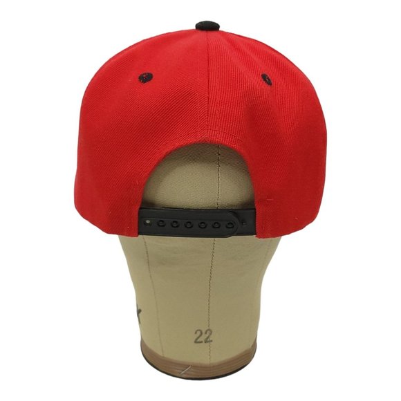 Ohio State Embroidered Logo Buckeyes Flat Short Brim Snapback Cap Baseball Hat - Picture 4 of 13